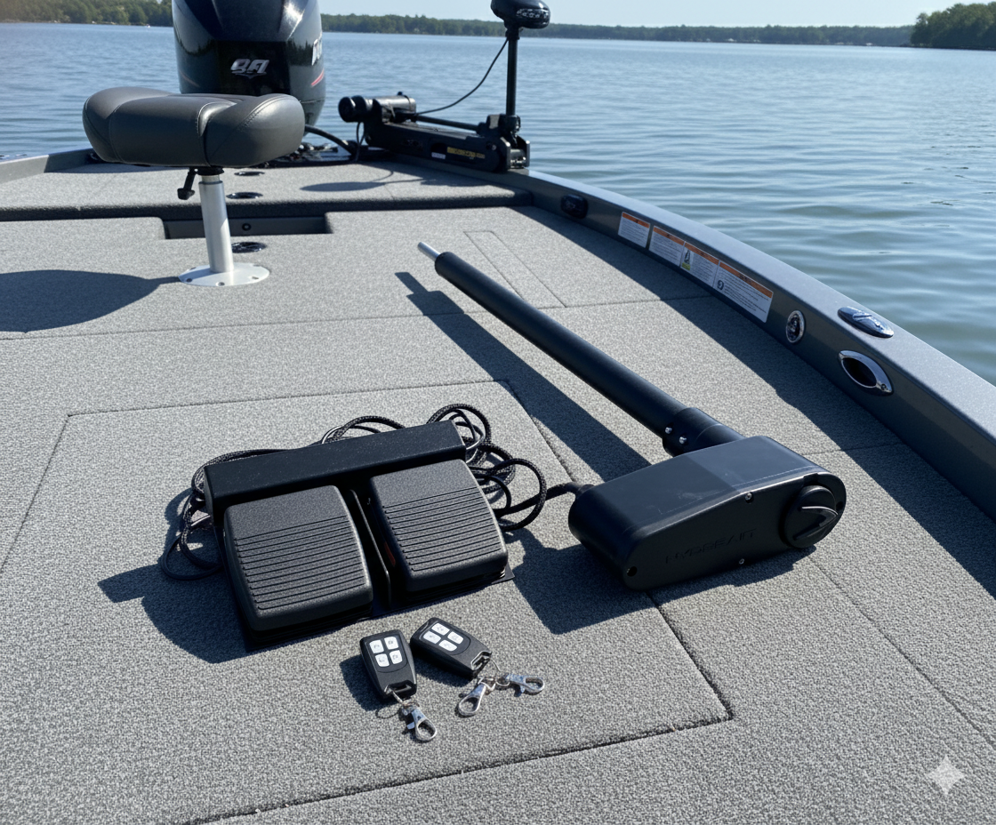 LiveScanner Pro hands-free sonar trolling motor mount system